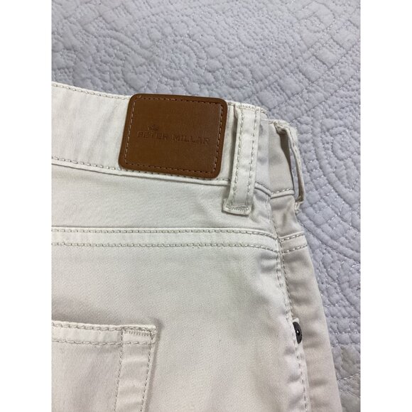 Peter Millar Mens Brushed Denim Khaki Straight-Leg Jeans *Pants *Size 36*EUC - Picture 12 of 14